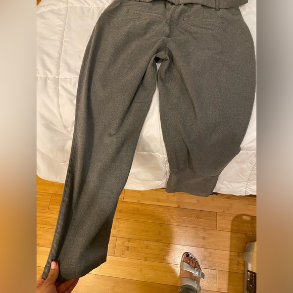 Abercrombie Gray High waist Wool Ankle Pants size M - Picture 3 of 5